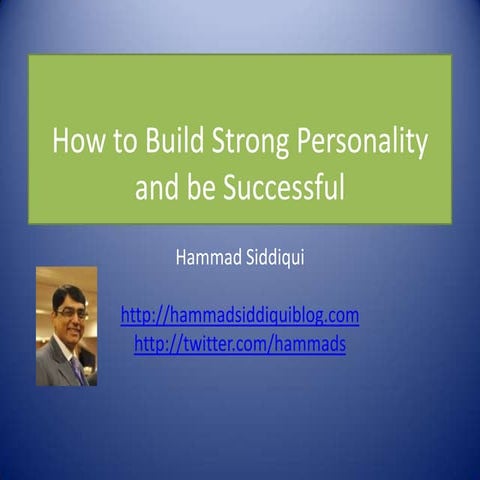 How to Improve Your Personality 