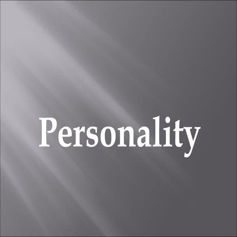 Personality Development 