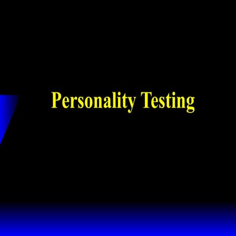 Personality