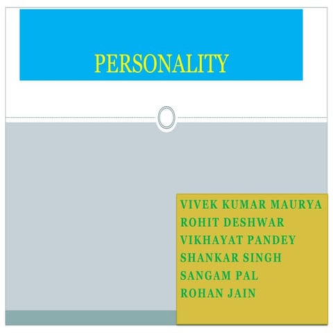 Personality topic