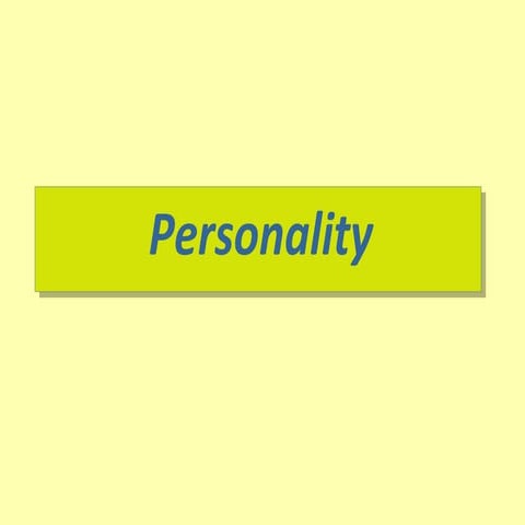 Personality