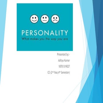 Personality ( Observational Behaviour) | PPTX