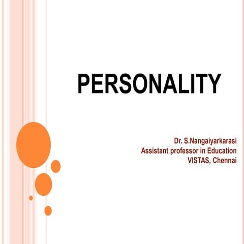 Personality and its theories pptx