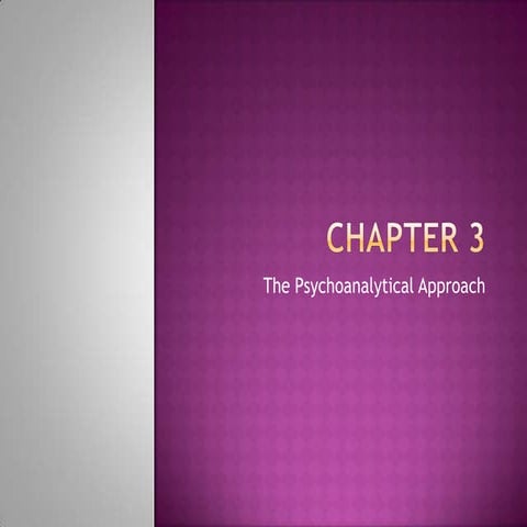 Personality  - Chapters 3 and 4