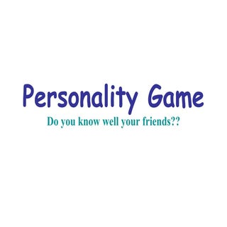 Personality Game