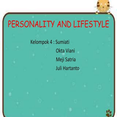 Personality and lifestyle