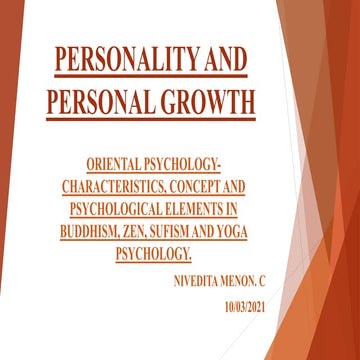 ORIENTAL PSYCHOLOGY PPT