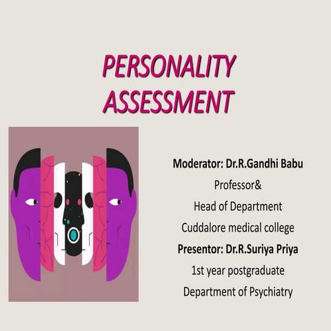 Personality assessment in Psychiatry Department