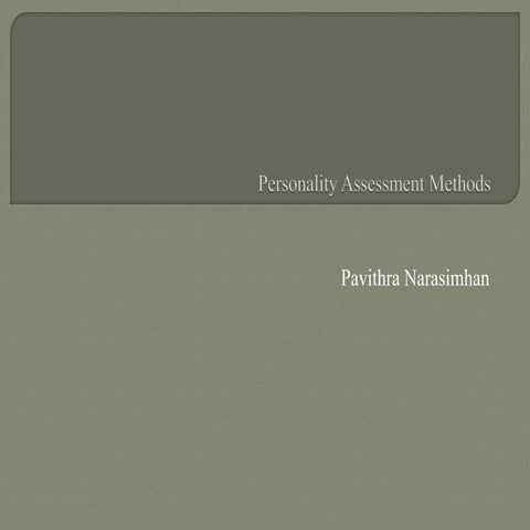 Personality Assessment.ppt