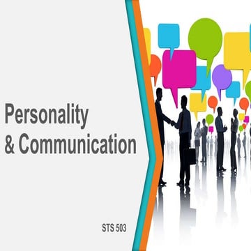Personality and Communication