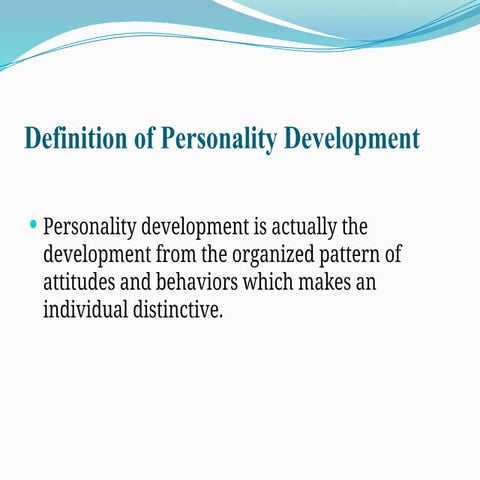 PERSONALITY DEVELOPMENT | PPTX