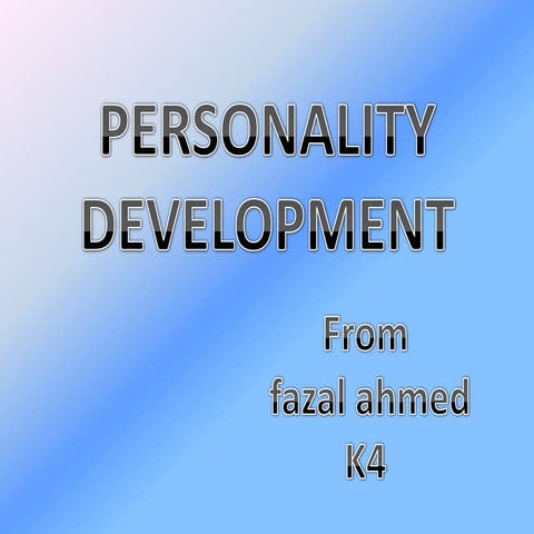 Personality development