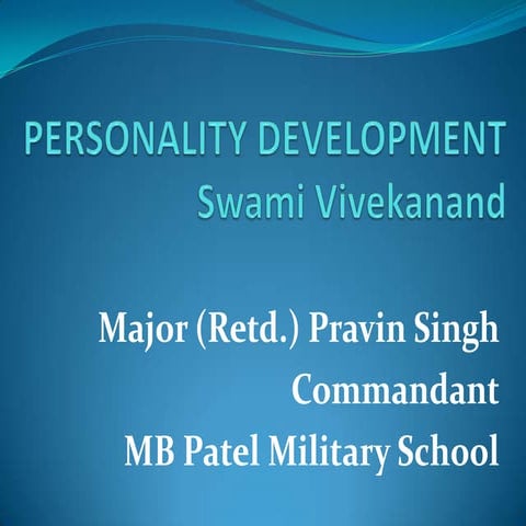 Personality development