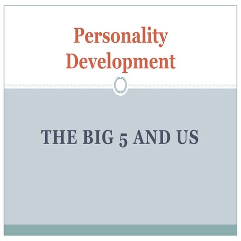 Personality Development