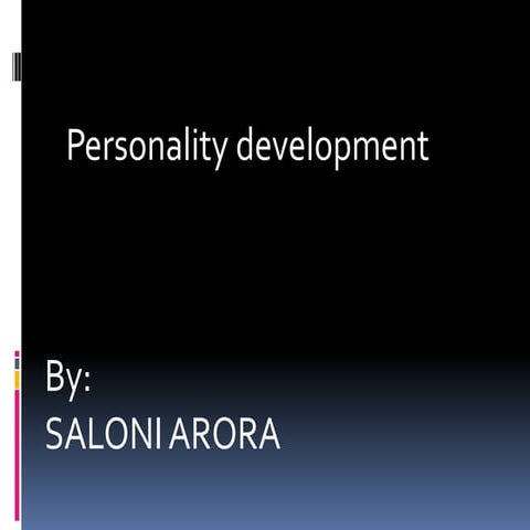 Personality development