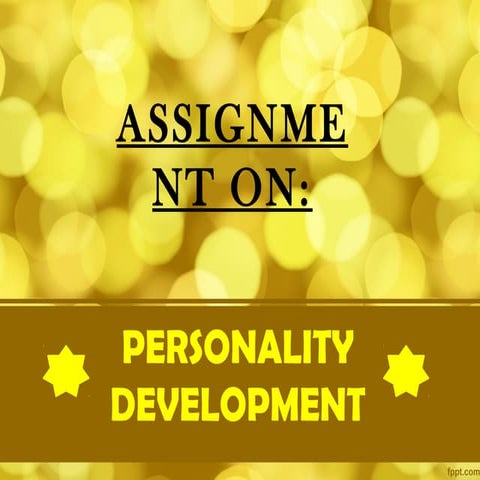 Personality Development Presentation