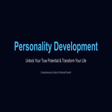 A FREE - Guide to Personal Transformation | PDF
