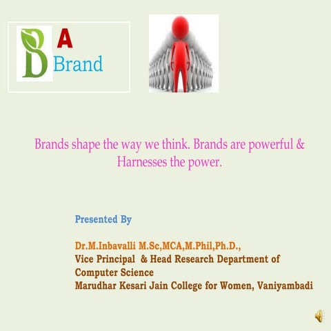 Personality development be  a brand