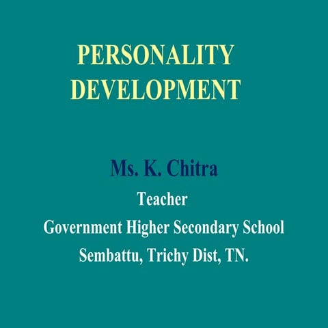 Personality development 