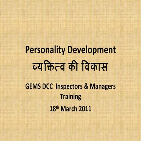 Personality Development_English & Hindi