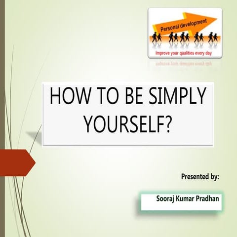 Personality development training presentation