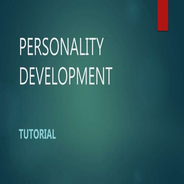 Personality Development