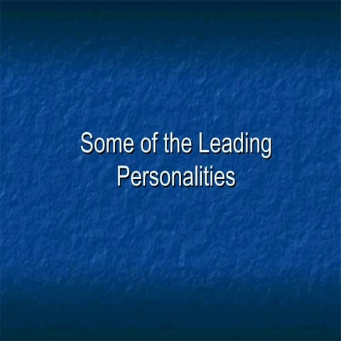 Personality development 