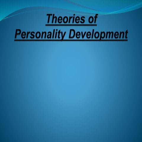 Personality Development theory 