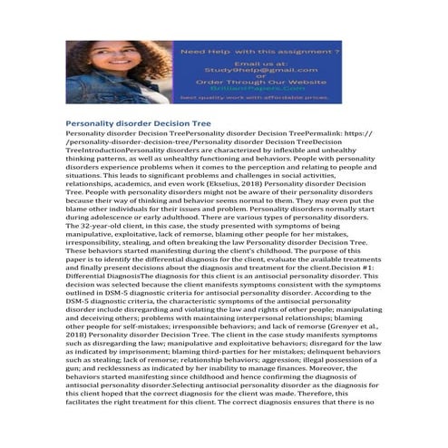 Personality disorder Decision Tree.docx