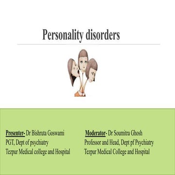 Personality disorders different types of personality