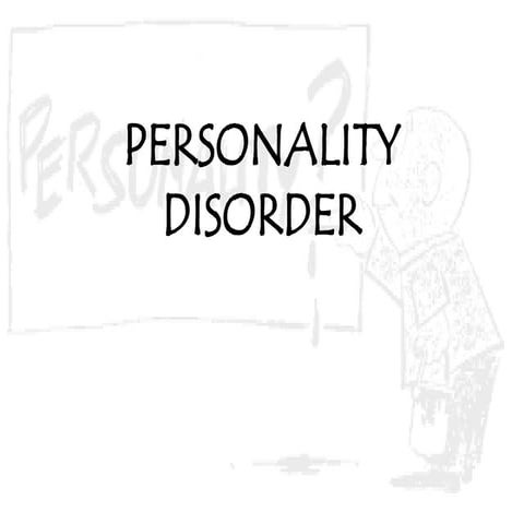 Personality Disorders power point presentation