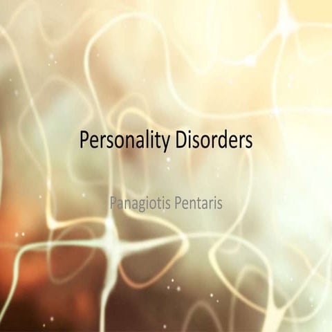 Personality disorders;cluster A