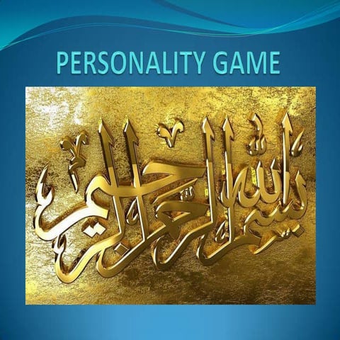 Personality game