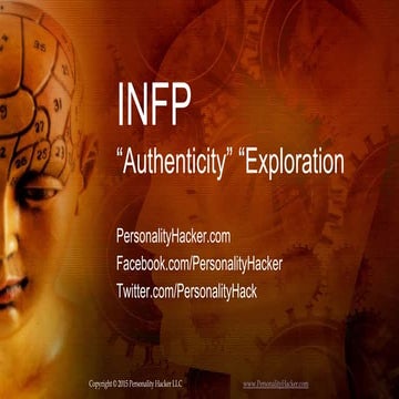 INFP Personality Type (Authenticity/Exploration) 