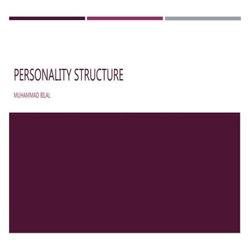 Personality structure