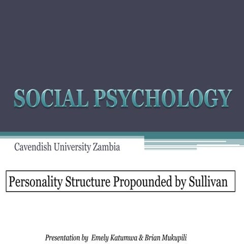 Personality structure (sullivan)