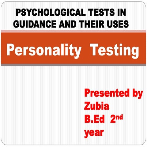 Personality  testing