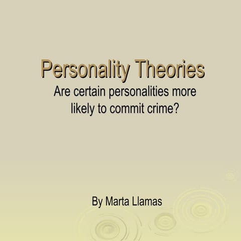 Personality theories