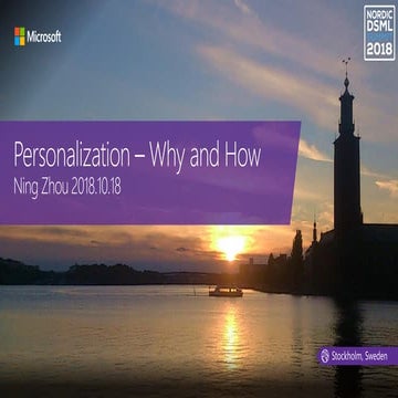 Personalization ning zhou dsml_stockholm_oct18