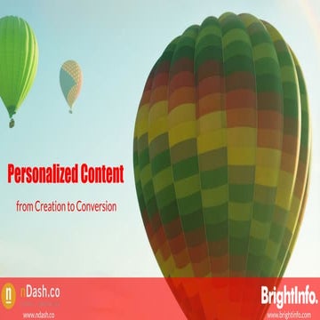 Personalized content - from Creation to Conversion