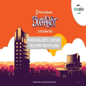 Personalized content delivery with plone