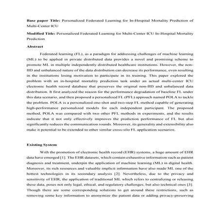 Personalized Federated Learning for In-Hospital Mortality Prediction of ...