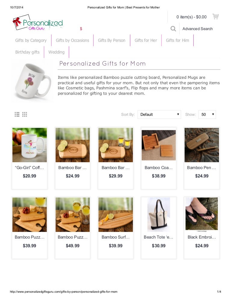 touching gifts for mom