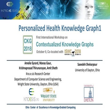 Personalized health knowledge graph   ckg workshop - iswc 2018 (2)