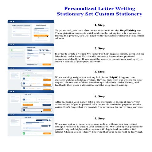 Personalized Letter Writing Stationary Set Custom Stationery