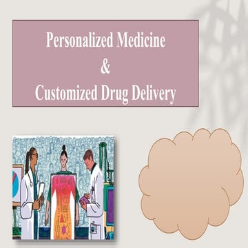 PERSONALIZED MEDICINE and customised drug delivery L-1.pptx
