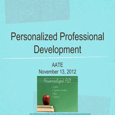 Personalized Professional Learning