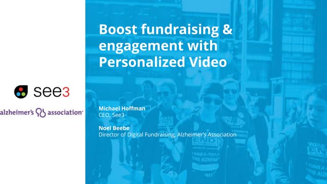 Boost Fundraising and Engagement With Personalized Video