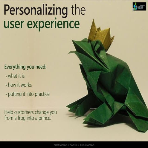 Personalizing the User Experience