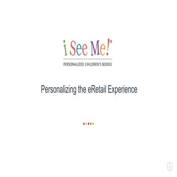 Personalizing the eRetail experience
